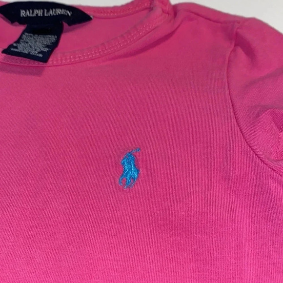 RALPH LAUREN GUC GIRLS PINK TOP EHIRT TSHIRT TEE SHIRTS SUMMER FALL CASUAL SZ 4 - Picture 4 of 7